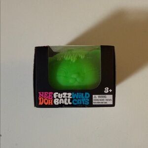 Nee Doh Fuzz Ball Wild Cats Toy Green